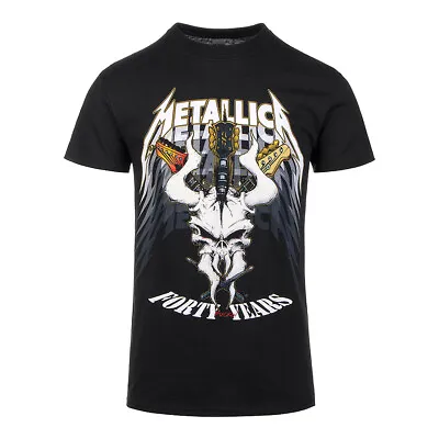 Buy Official Metallica 40th Anniversary T Shirt (Black) • 19.99£