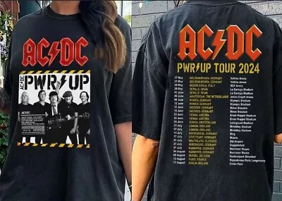 Buy ACDC PWR Up Tour 2024 T Shirt Black XL • 16.99£