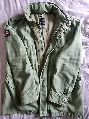 Buy Superdry M65 Military Jacket Kharki/Olive Green/ Slim -medium • 65£