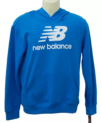 Buy New Balance Teen Boy Youth Long Sleeve Hoodie Royal Blue Shirt XL 18-20 • 17.42£