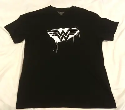Buy Wonder Woman By DC Unisex Cotton Size XL Black Printed  T-Shirt • 6.99£