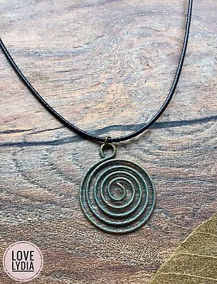 Buy NEW Bronze Tone Green Swirl Viking Bronze Age Saxon Norse Ancient Style Necklace • 15.99£