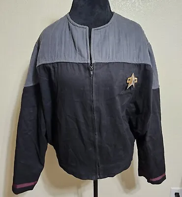 Buy Star Trek Captain Sisko Picard Grey Jacket Prop Replica Cosplay Mens Size L • 71.09£