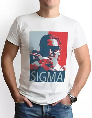 Buy Sigma Male Meme T-Shirt Funny Internet Parody Joke Bateman Memes Psycho Gift • 8.95£