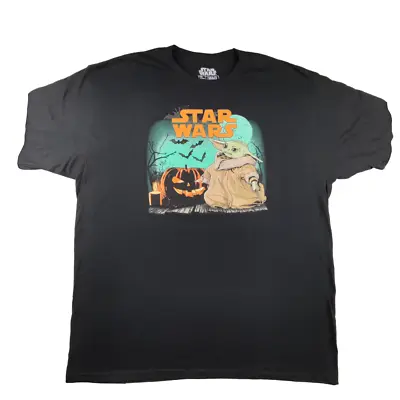 Buy Mad Engine Star Wars Mandalorian Baby Yoda Halloween T Shirt Size XXL 2XL Black • 16.14£