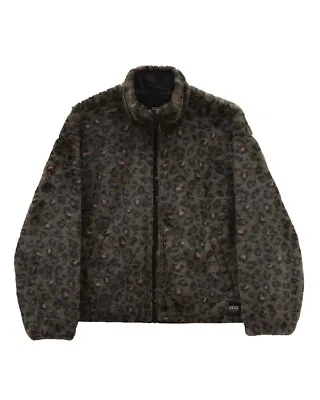 Buy Vans Womens Forevermore Faux Fur Jacket / Leopard / RRP £110 • 40£