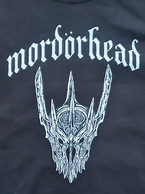 Buy Lord Of The Rings MORDORHEAD Black 80% Cotton HOODIE XL Unisex Motorhead Parody • 13.95£