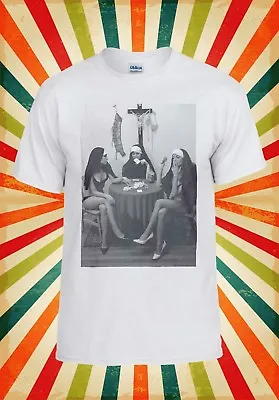 Buy Nuns Naked Playing Card Smoking Funny Men Women Vest Tank Top Unisex T Shirt 581 • 10.95£