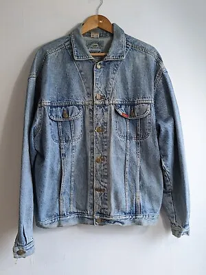 Buy Men's Vintage Lee Riders Denim Jacket Size Large L Jean Trucker Workwear USA • 27.99£