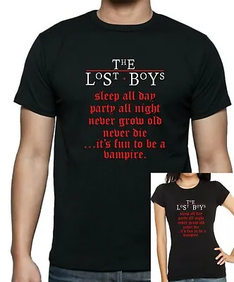Buy Vampire LOST BOYS 'Party All Night' T-Shirt. 80s Retro Unisex/Fitted Tee Printed • 12.99£