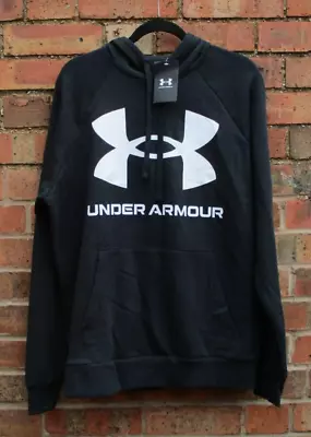 Buy Mens Under Armour Hoody Rival Terry Big Logo Pullover Cotton Hoodie Lge 44 /46  • 29.05£