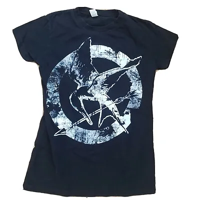 Buy Hunger Games Mockingjay Womens T-shirt Down With Capitol S • 6.37£