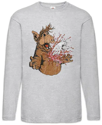 Buy A Horror Men Long Sleeve T-Shirt Alf Fun Alien Halloween Splatter Blood Cat Cats • 27.54£