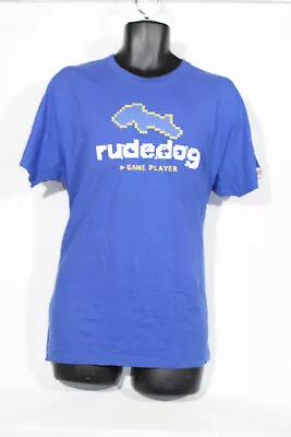 Buy Rudedog 1981 Game Player T-Shirt XL Blue Short Sleeve  Mens • 12.99£