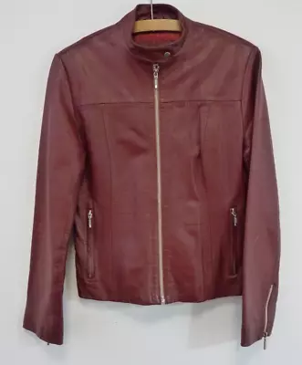 Buy Challenge Red Leather Jacket - Size Medium - Thames Hospice • 25£
