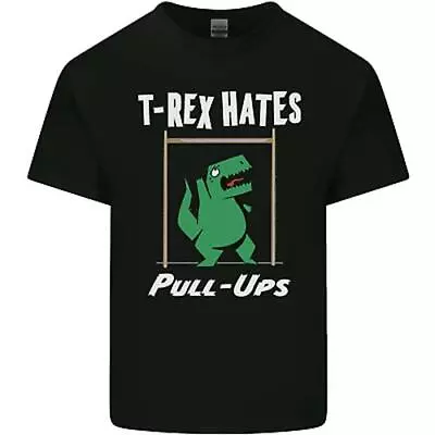 Buy T-Rex Hates Pull Ups Gym Funny Dinosaurs Mens Cotton T-Shirt Tee Top • 8.75£