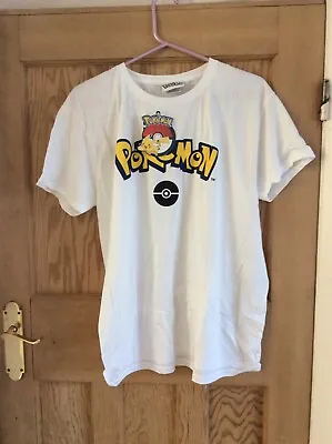 Buy Pokemon Mens T Shirt White Size 2xl New With Tag In Sealed Bag • 6£