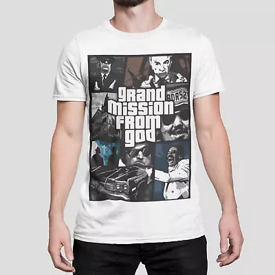 Buy Blues Brothers T-Shirt Mission From God GTA Tee Retro 80's Music Film NEW • 6.99£