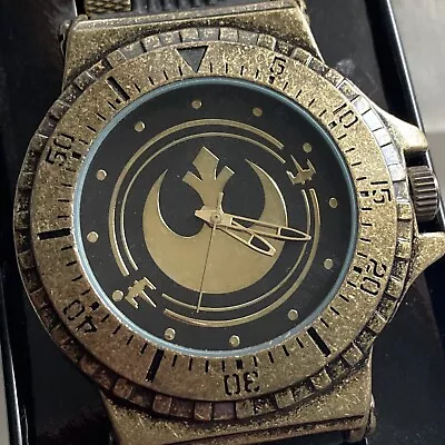Buy Star Wars Watch Rebel Alliance Bullet Band Wrist Watch Men’s Disney • 37.03£