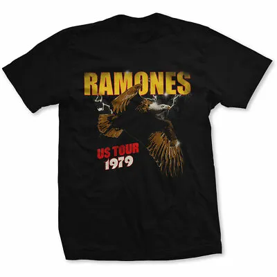 Buy The Ramones   Unisex T- Shirt - Tour 1979 - Black  Cotton  • 16.99£