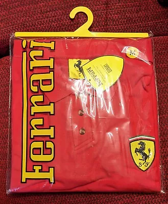Buy Ferrari Men's Polo Shirt, Red; Brand New - Medium, Genuine Licenced Product • 30£