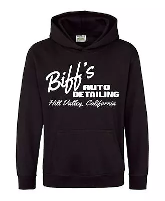 Buy Biff's Auto Detailing Back To The Future Funny Gift HOOD HOODIE Adult/Kids • 14.99£