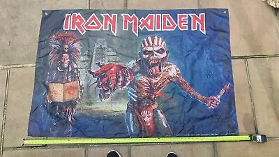 Buy 2016 Iron Maiden LLP Flag Merch • 22.49£