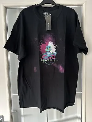 Buy Disney Daisy Street Cruella Front And Back Graphic T Shirt Large New With Tags • 11.99£