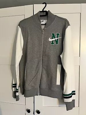 Buy Nike Retro College Zip Varsity Jacket - Grey Small • 25£