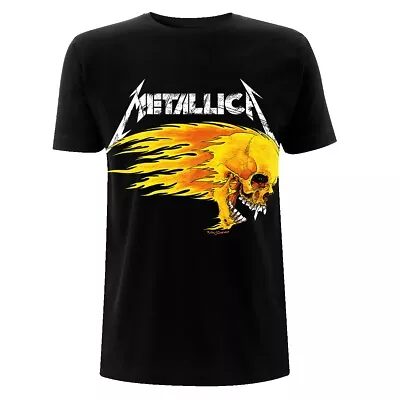 Buy Metallica Flaming Skull Tour 94 Official Tee T-Shirt Mens • 16.36£