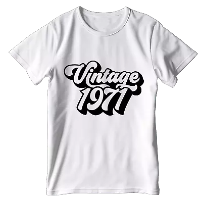 Buy Vintage 1971 Mens Womens Birthday T Shirt Short Sleeve Cotton T-shirt S - 3XL • 13.49£