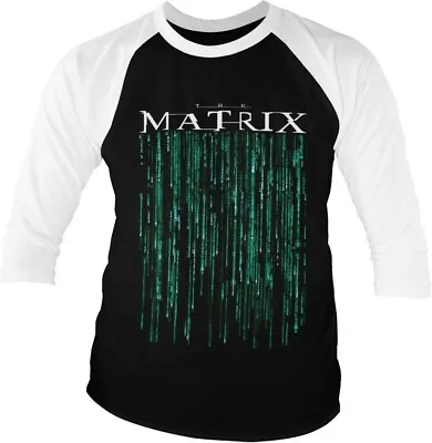 Buy The Matrix Baseball 3/4 Sleeve Tee T-Shirt White-Black • 34.88£