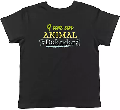 Buy Animal Defender Kids T-Shirt Protect Animals Wildlife Pets Childrens Boys Girls • 5.99£