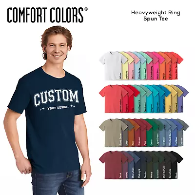 Buy Comfort Colors Unisex Heavyweight Ring Spun Tee 1717 • 27.95£
