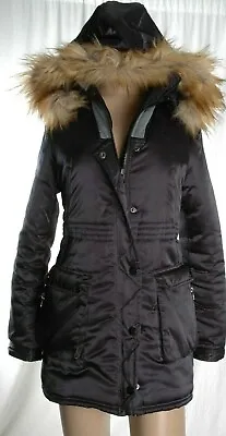 Buy Girls On Film Black Hooded Zip Up Longer Jacket Size 10 UK Free Shipping • 15£