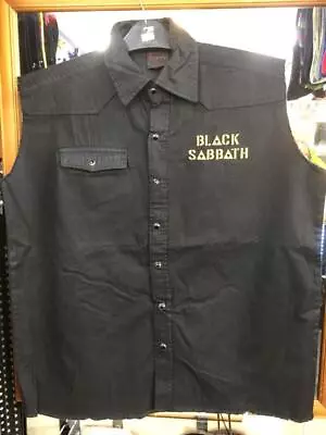 Buy Official Licensed - Black Sabbath - Us Tour 78 Sleeveless Work Shirt Ozzy • 48.99£