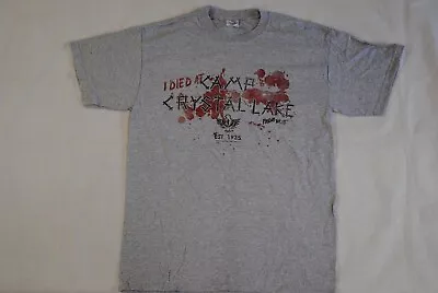 Buy Friday The 13th I Died At Camp Crystal Lake T Shirt New Official Movie Film Cid • 7.99£