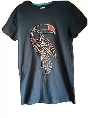 Buy Independent Leader Designer S/sleeve Navy Toucan Emb Men's S T-shirt • 4.99£