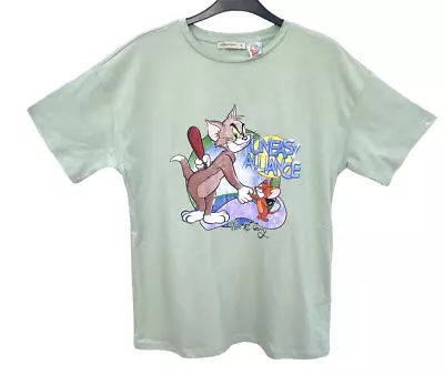Buy Tom & Jerry T Shirt Size S Uneasy Alliance LCW Casual Green New With Tags • 8.99£