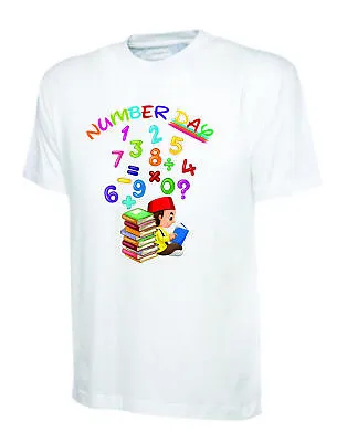 Buy Number Day T-Shirt, Maths Symbols Funny School Pi Day Novelty Unisex Kids Top • 8.99£