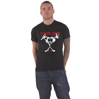 Buy Pearl Jam T Shirt Stickman Back Print Band Logo New Official Mens Black • 17.95£