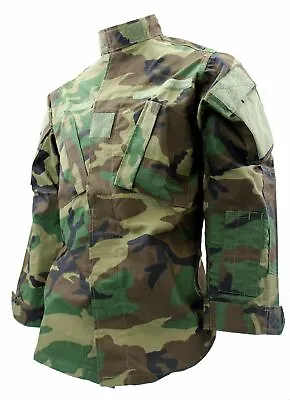 Buy Woodland Camo BDU Army Jacket - Large • 13.95£