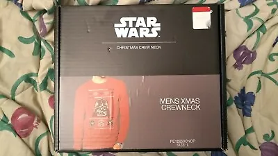 Buy Debenhams Boxed Star Wars Darth Vader Large Crewneck Crew Neck Jumper Christmas • 100£