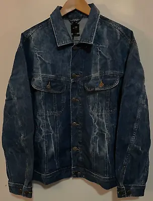 Buy LEE RIDER RELAXED FIT BLEACHED TYPE 3 DENIM TRUCKER JACKET SIZE L (New W/tags) • 30£