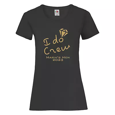 Buy Personalised Hen Party T Shirts, I Do Crew, Hen Night, Bachelorette, Hen Weekend • 13.99£