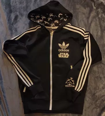 Buy Mens Vintage  (10/09) Adidas Star Wars Full Zip Hoodie Jacket Small • 27.99£