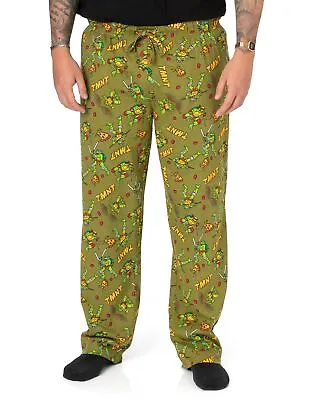 Buy Teenage Mutant Ninja Turtles Mens Lounge Pants TMNT Green Pjs Trousers • 16.99£