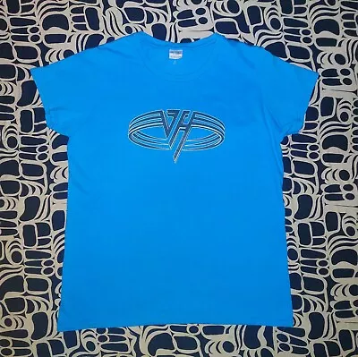 Buy NWOT Ladies Van Halen Blue T Shirt Womens XL Gildan Brand Eddie Alex David Roth • 9.99£
