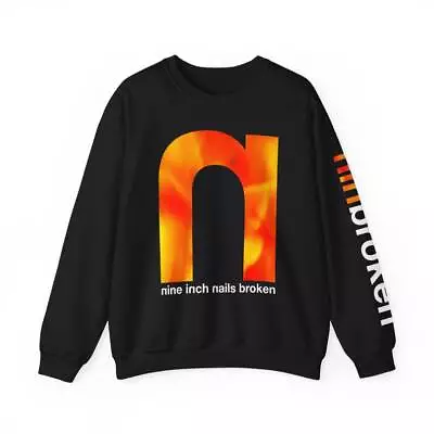 Buy Nine Inche Nails Sweatshirt, Nin Broken Cover Crewneck, Gift 54 • 51.78£