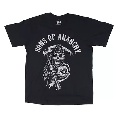 Buy SONS OF ANARCHY Mens T-Shirt Black L • 9.99£
